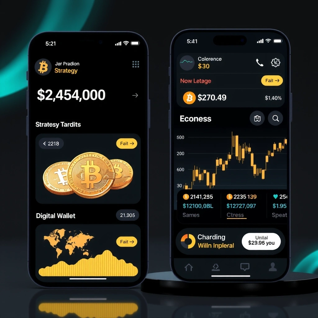 Crypto Tycoon mobile game interface