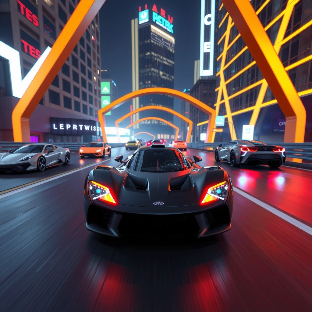 Cyber Racing Championship game screenshot